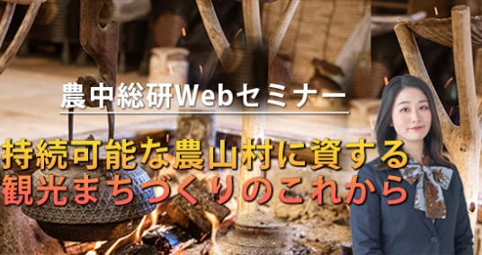 20230118農中総研Webセミナー 「持続可能な農山村に資する観光まちづくりのこれから～農泊地域と都市農村交流の取組みを中心に～」